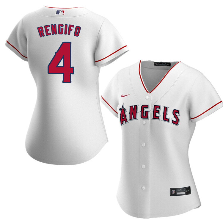 Nike Women #4 Luis Rengifo Los Angeles Angels Baseball Jerseys Sale-White
